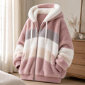 Veste Oversize Femme Peluche à Capuche Hiver 4
