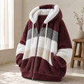 Veste Oversize Femme Peluche à Capuche Hiver 6
