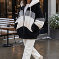 Veste Oversize Femme Peluche à Capuche Hiver 8