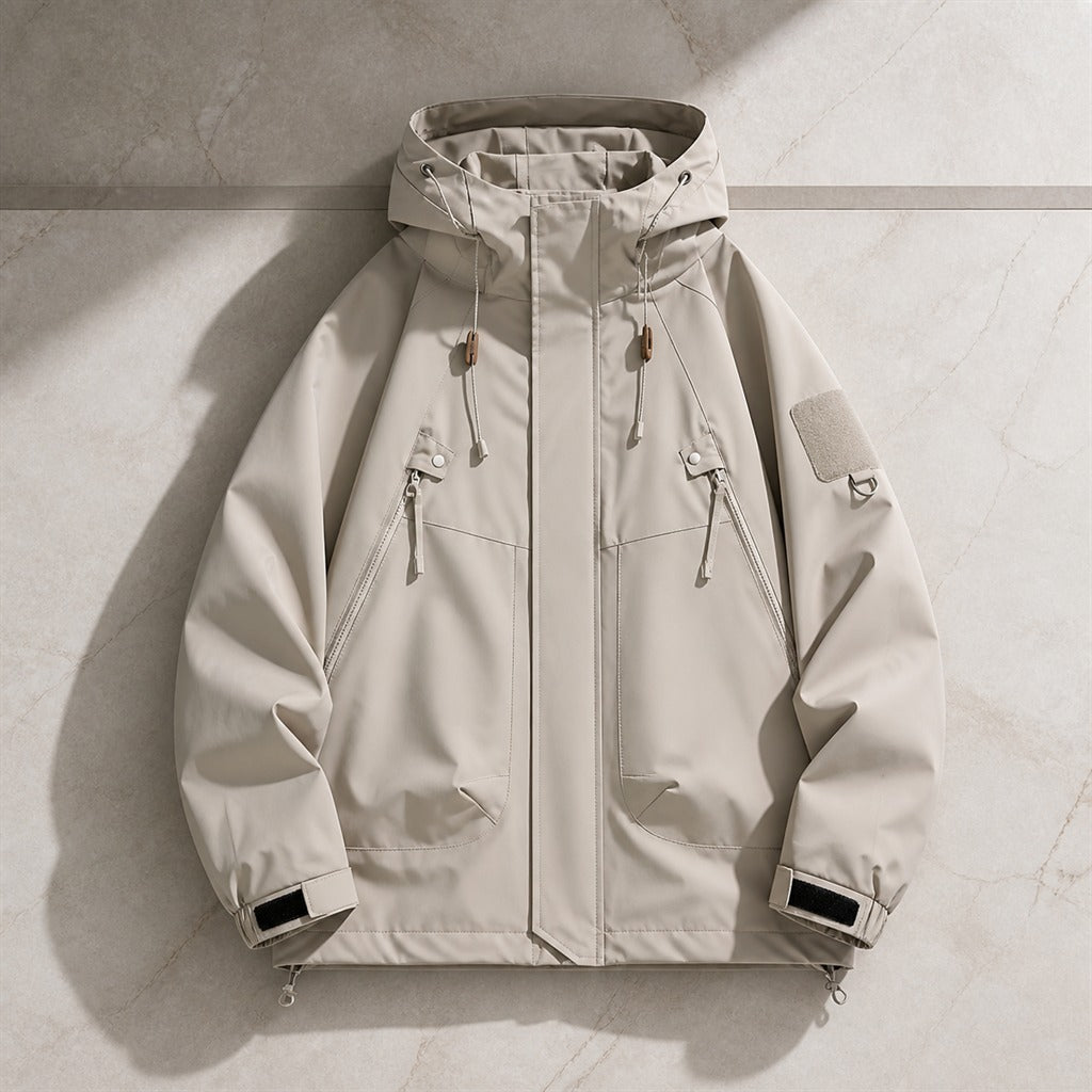 Veste Bomber Homme Softshell Imperméable à Capuche 2