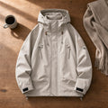 Veste Bomber Homme Softshell Imperméable à Capuche 9