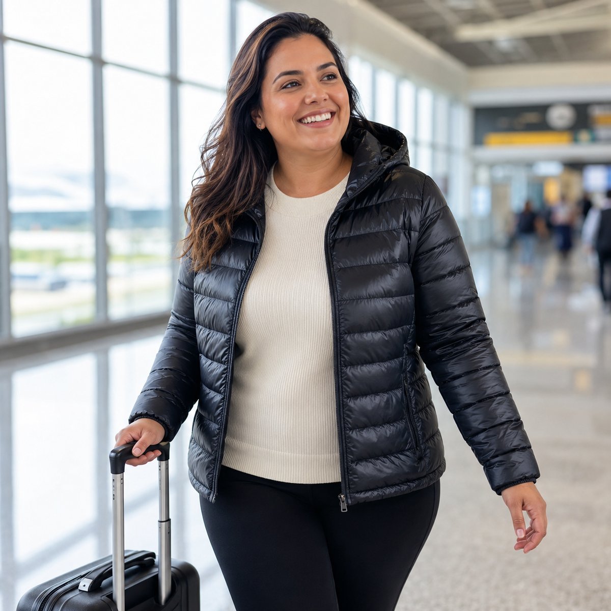 Doudoune Puffer Femme Grande Taille - lifestyle 1