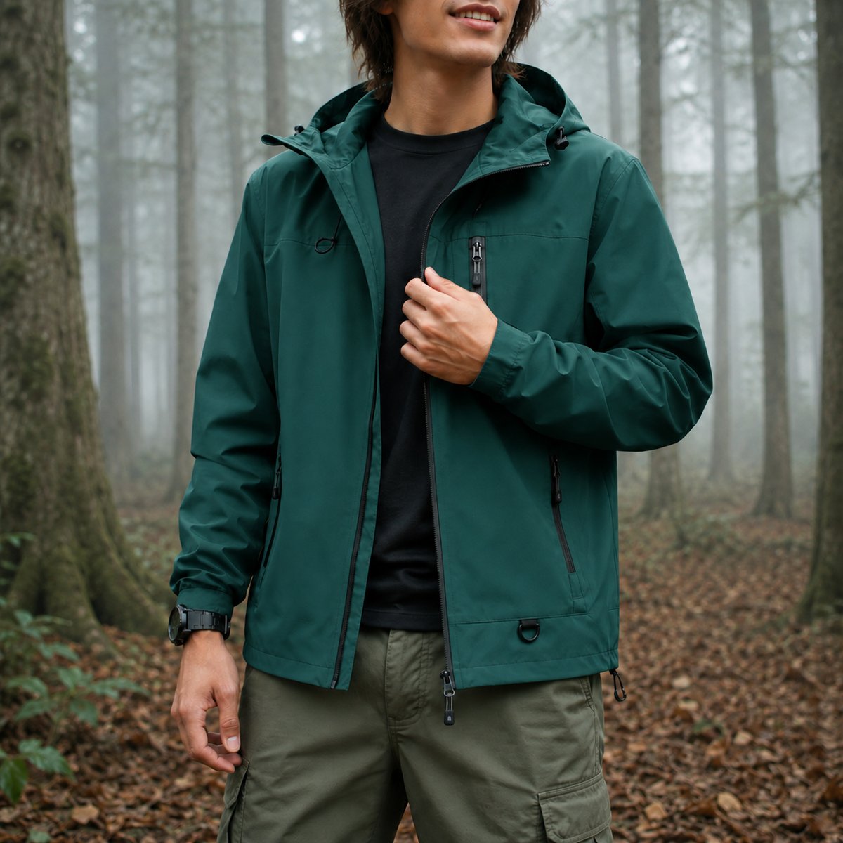 Veste Outdoor Unisexe Vert Foncé