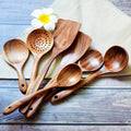 Kit d'Ustensiles de Cuisine en Bois