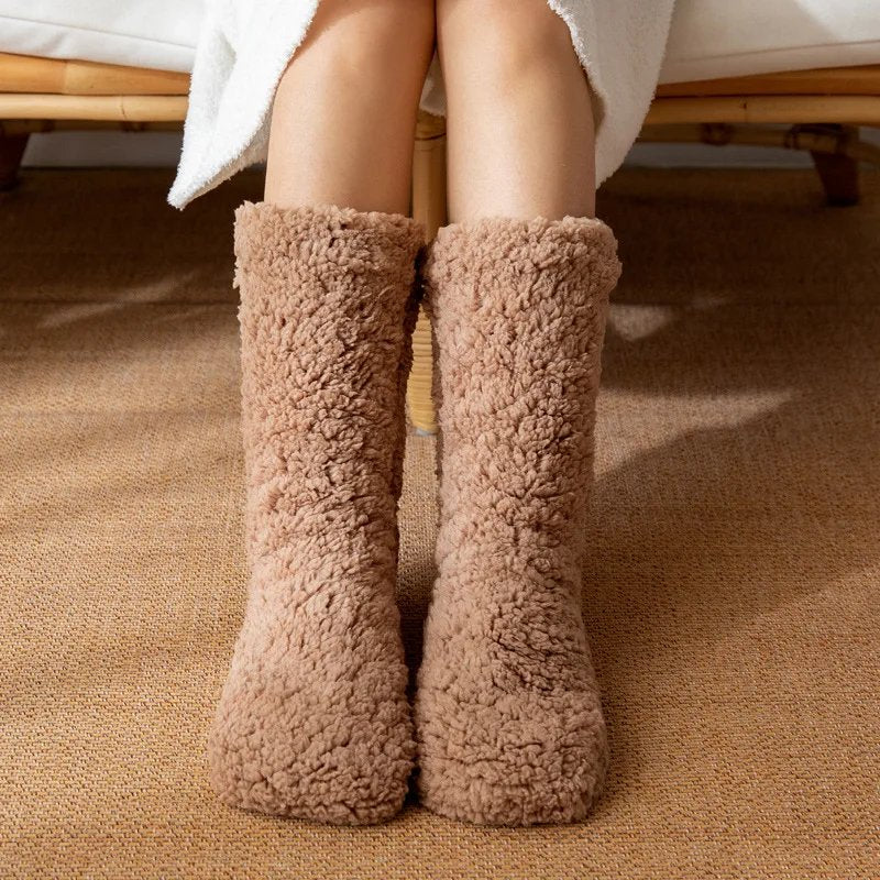 chaussettes-thermiques-femme-cachemire-velours-doux-pour-dormir-sol-et-hiver-froid-achetez-1-recevez-2 - 4