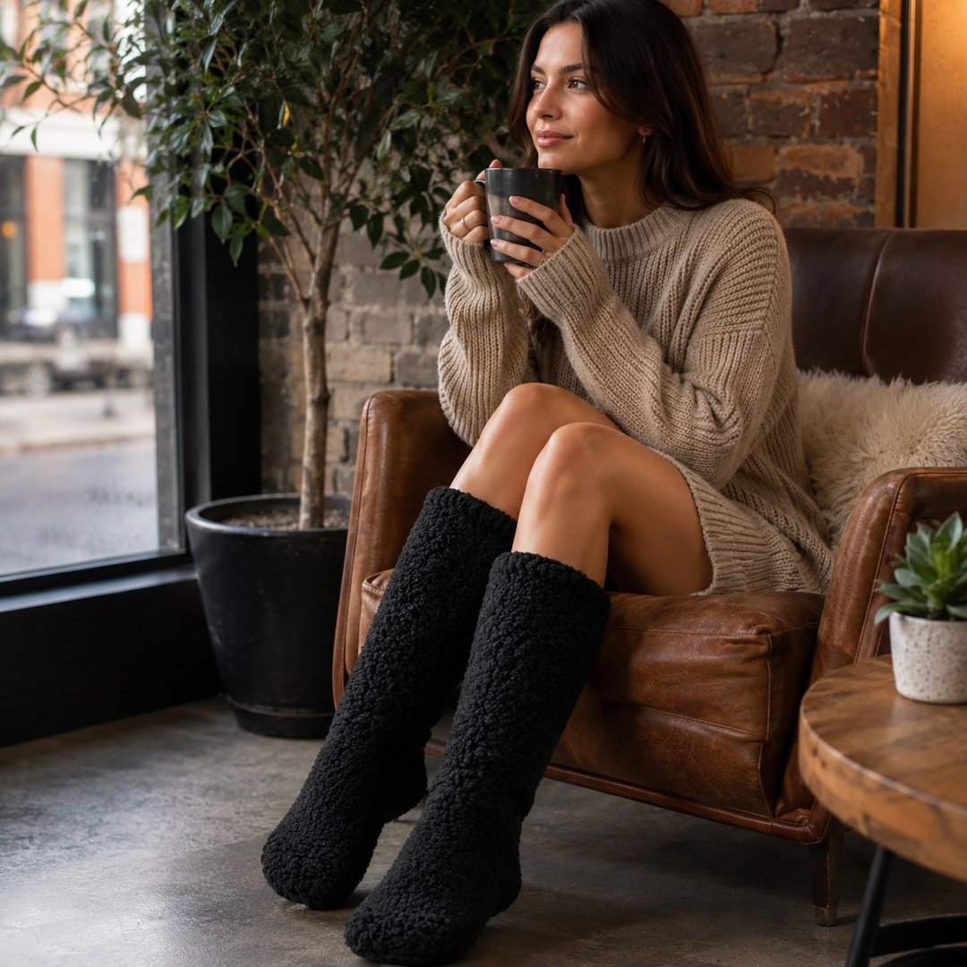 chaussettes-thermiques-femme-cachemire-velours-doux-pour-dormir-sol-et-hiver-froid-achetez-1-recevez-2 - 11