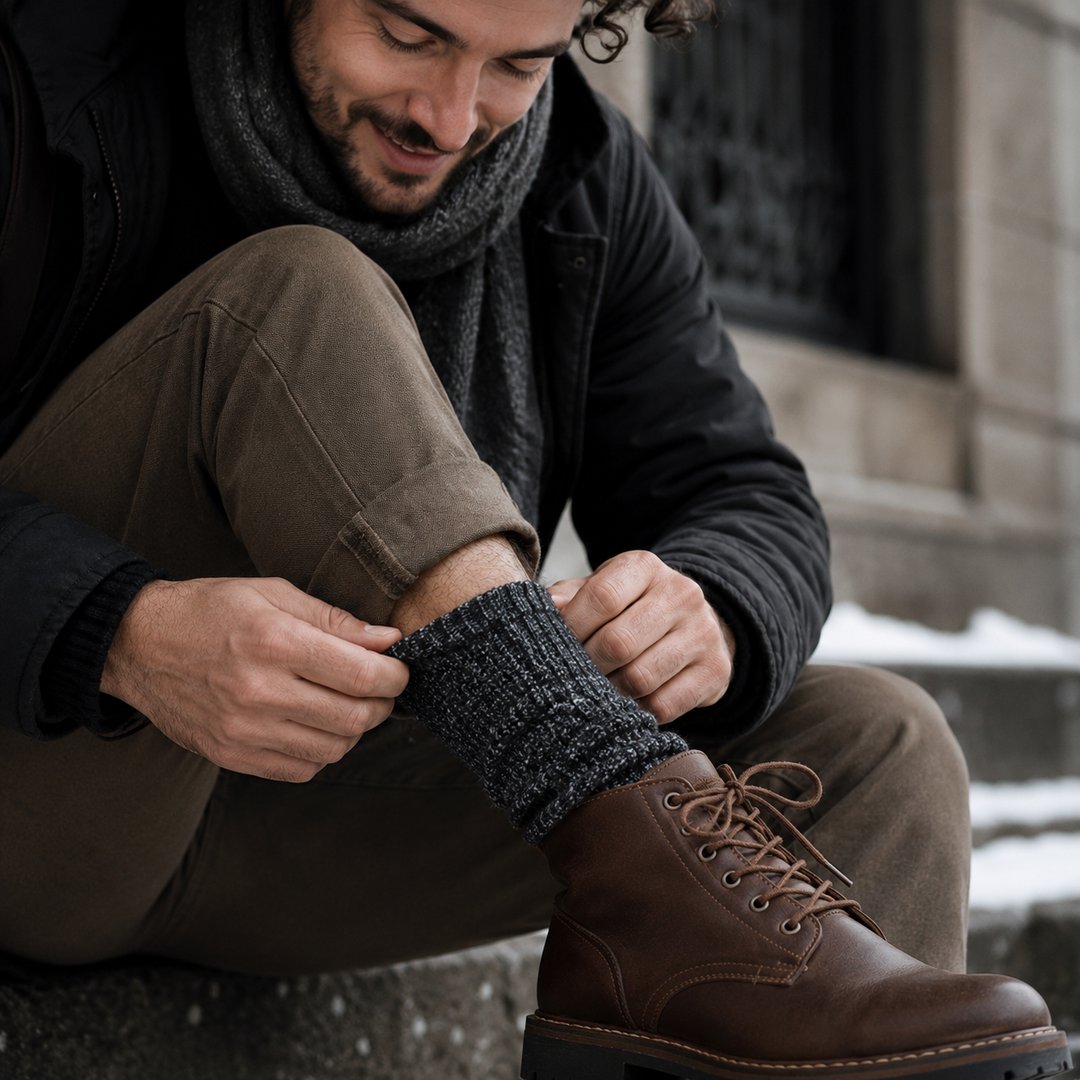 chaussettes-thermiques-laine-merinos-unisexe-epaisses-chaudes-et-confortables-pour-hiver-et-neige-achetez-2-recevez-4-paires - 8