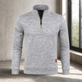Sweat Homme Demi-Zip Col Montant Streetwear 3