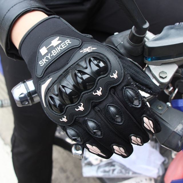 Gants de Moto en Cuir Résistant et Imperméable - Hand Shield
