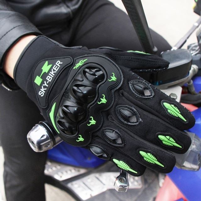Gants de Moto en Cuir Résistant et Imperméable - Hand Shield