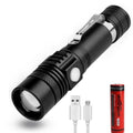 Super Lampe Torche Tactique Zoom - La Plus Puissante du Monde