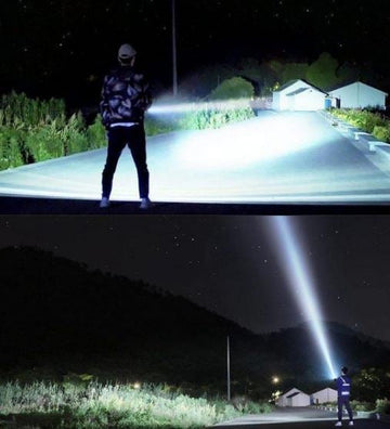 Super Lampe Torche Tactique Zoom - La Plus Puissante du Monde