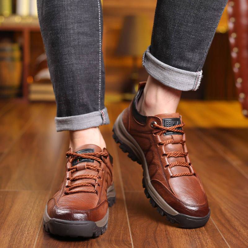 Chaussure Homme Antidérapante en Cuir