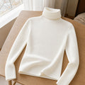 Pull Femme Col Montant Basique Couleur Unie Hiver 1