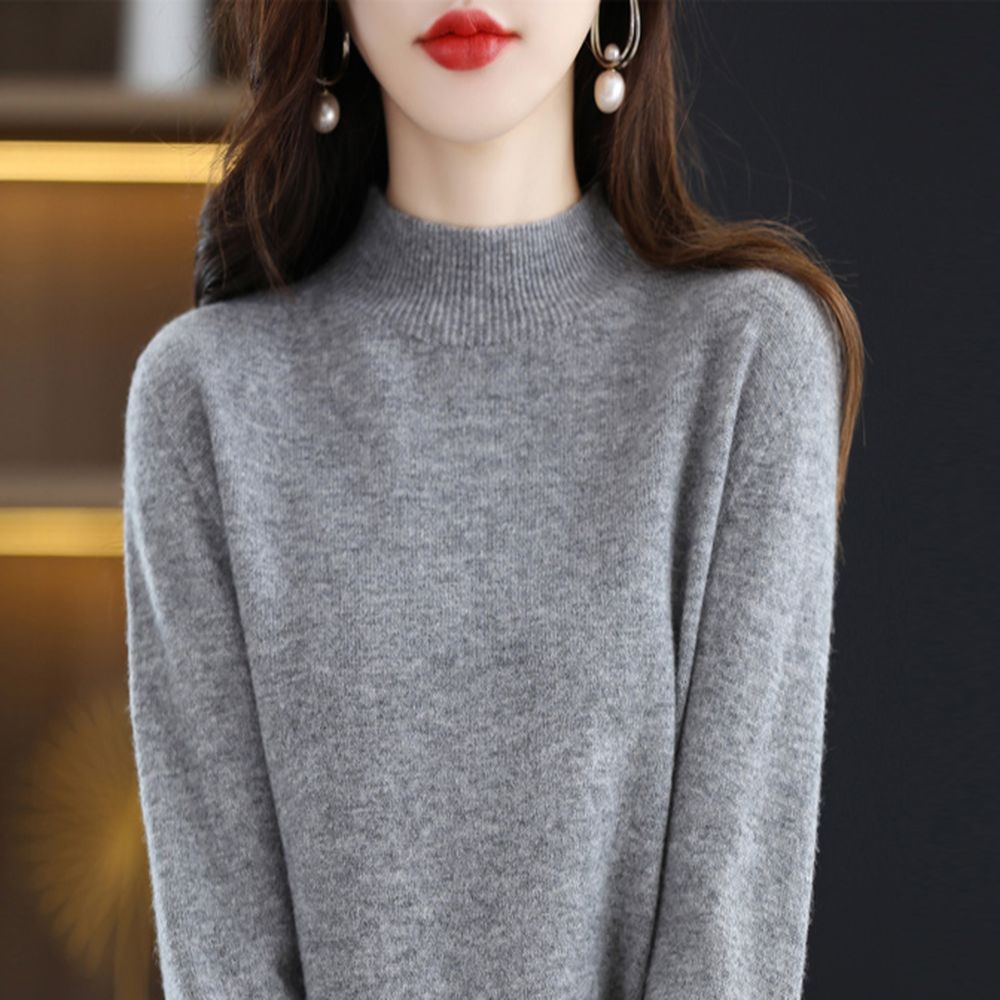 Pull cachemire gris