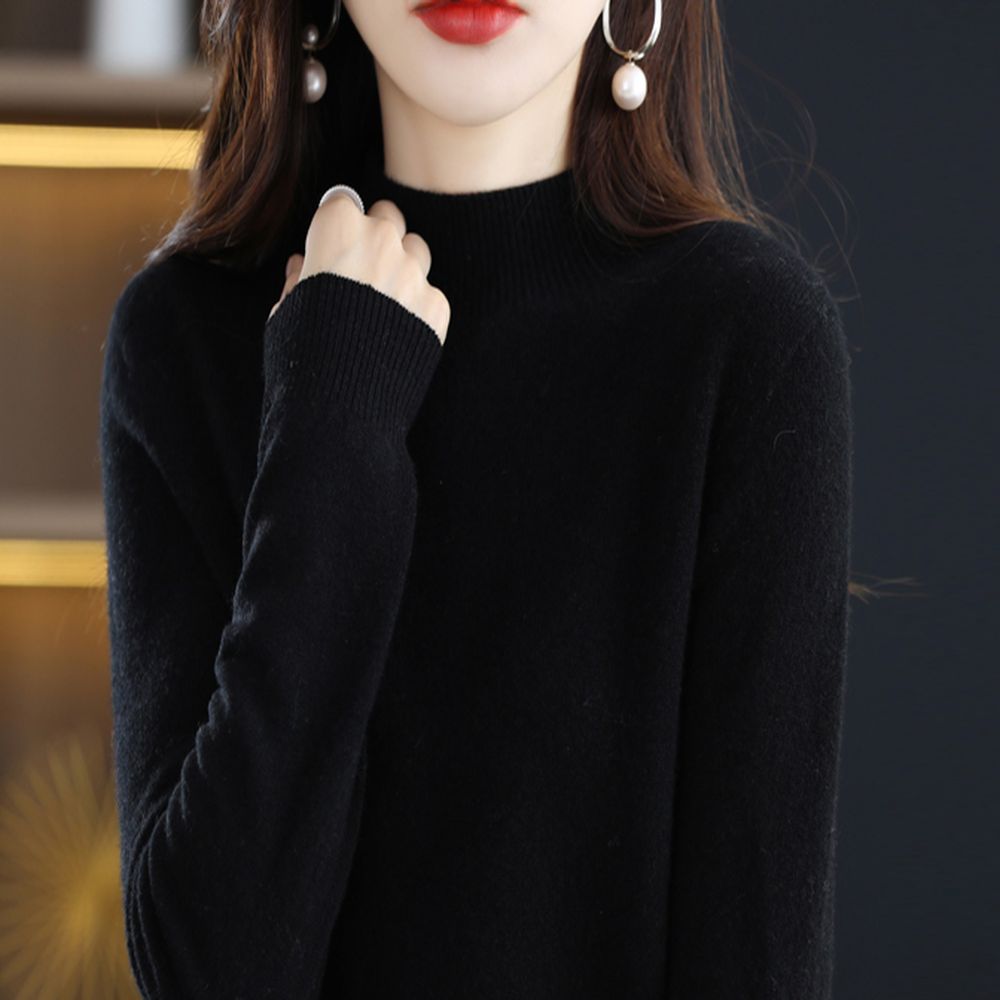 Pull cachemire noir