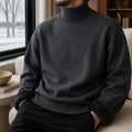 Pull Homme Col Montant Maille Slim Anti-Bouloches 8