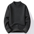 pull-homme-col-montant-mock-neck-tricot-uni-casual-pull-over-manches-longues-pour-automne-et-hiver - 4