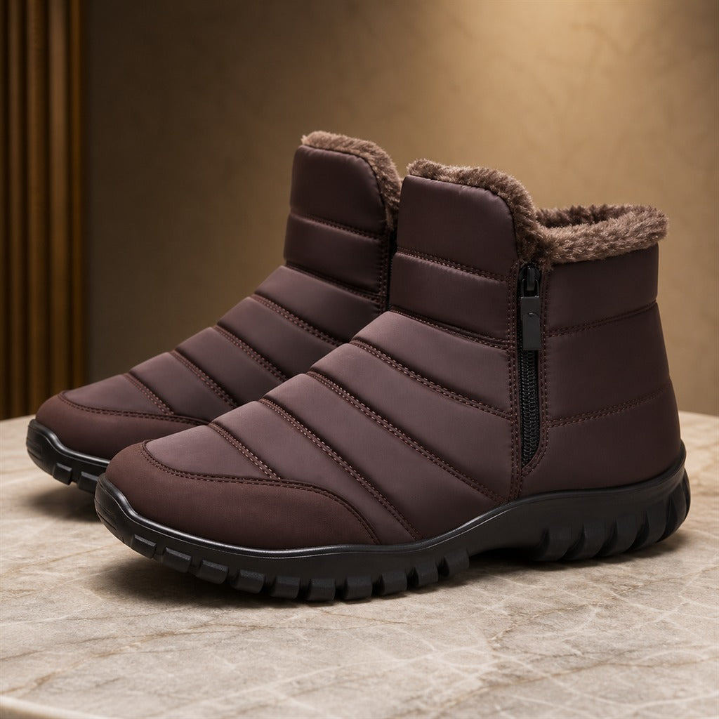 Baskets Montantes Homme Neige Hiver Imperméables Zip 3