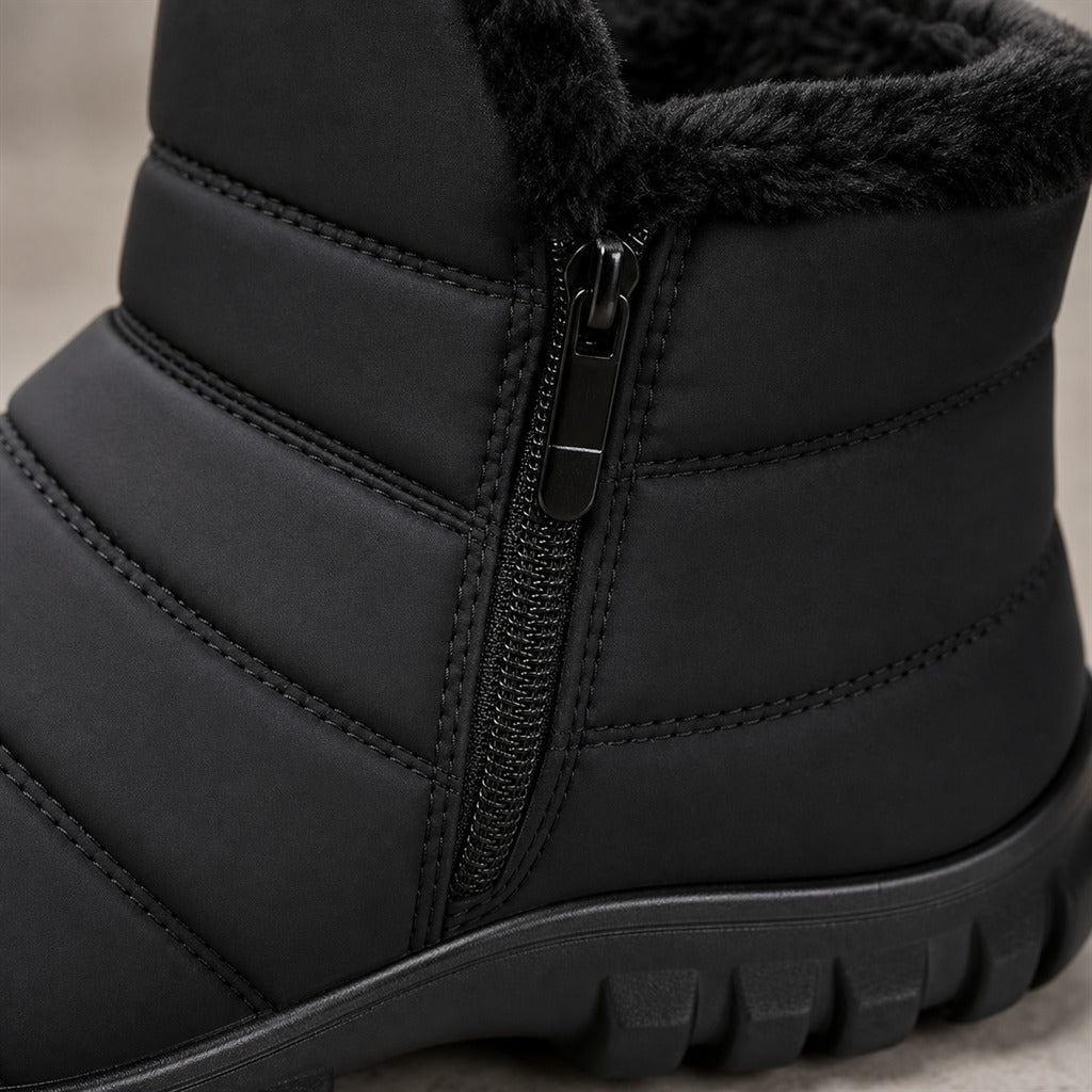 Baskets Montantes Homme Neige Hiver Imperméables Zip 5