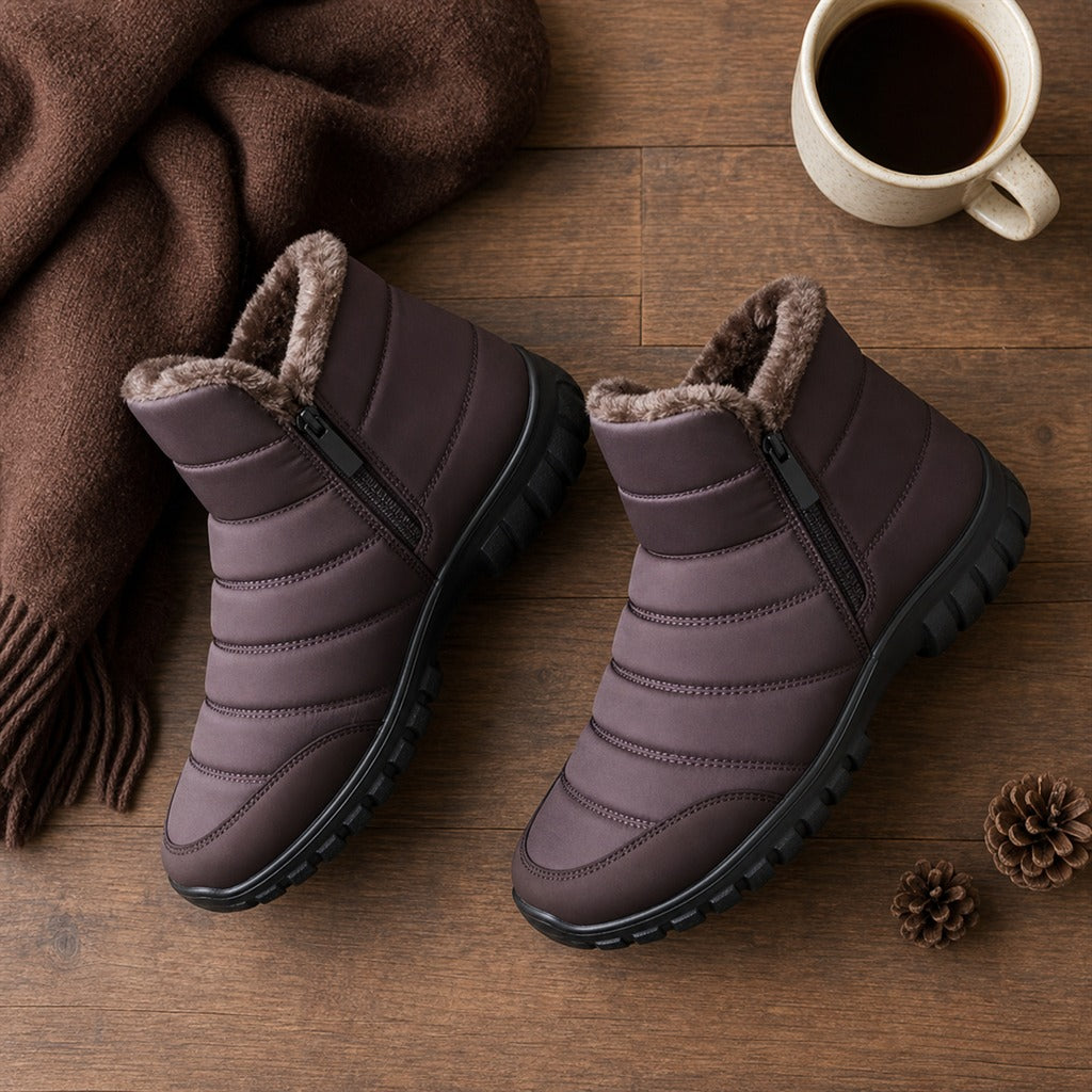 Baskets Montantes Homme Neige Hiver Imperméables Zip 7